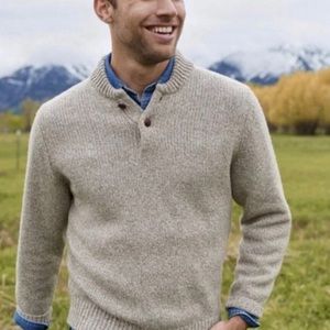 Men's L.L.Bean Classic Ragg Wool Sweater, Henley
